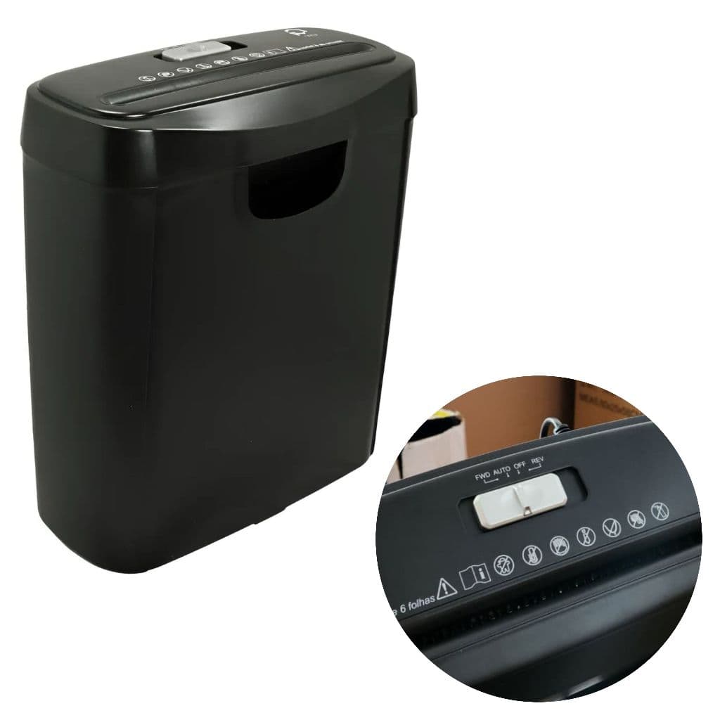 Triturador Fragmentadora De Papel Até 6 Folhas Giant Trituradora 127v  e 220v Recondicionado