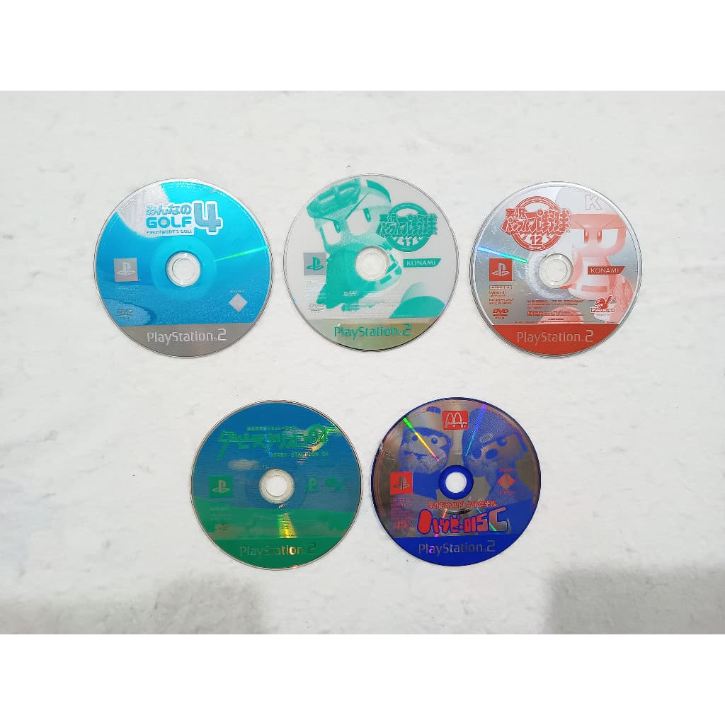 Lote 5 Jogos Só Disco Original Japonêses Playstation 2 Ps2 3