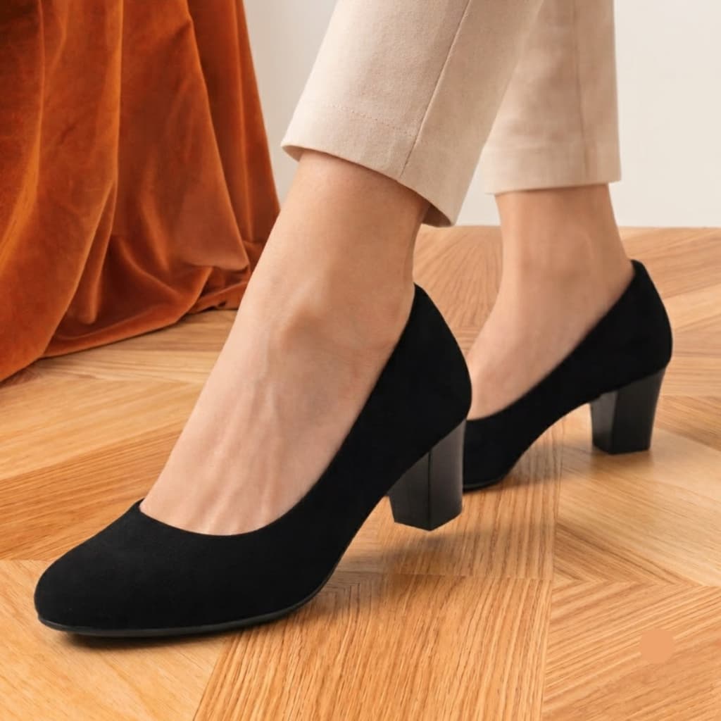 Sapato Feminino Scarpin Clássico Salto Baixo Social Agatha Clássico Elegância Confortável