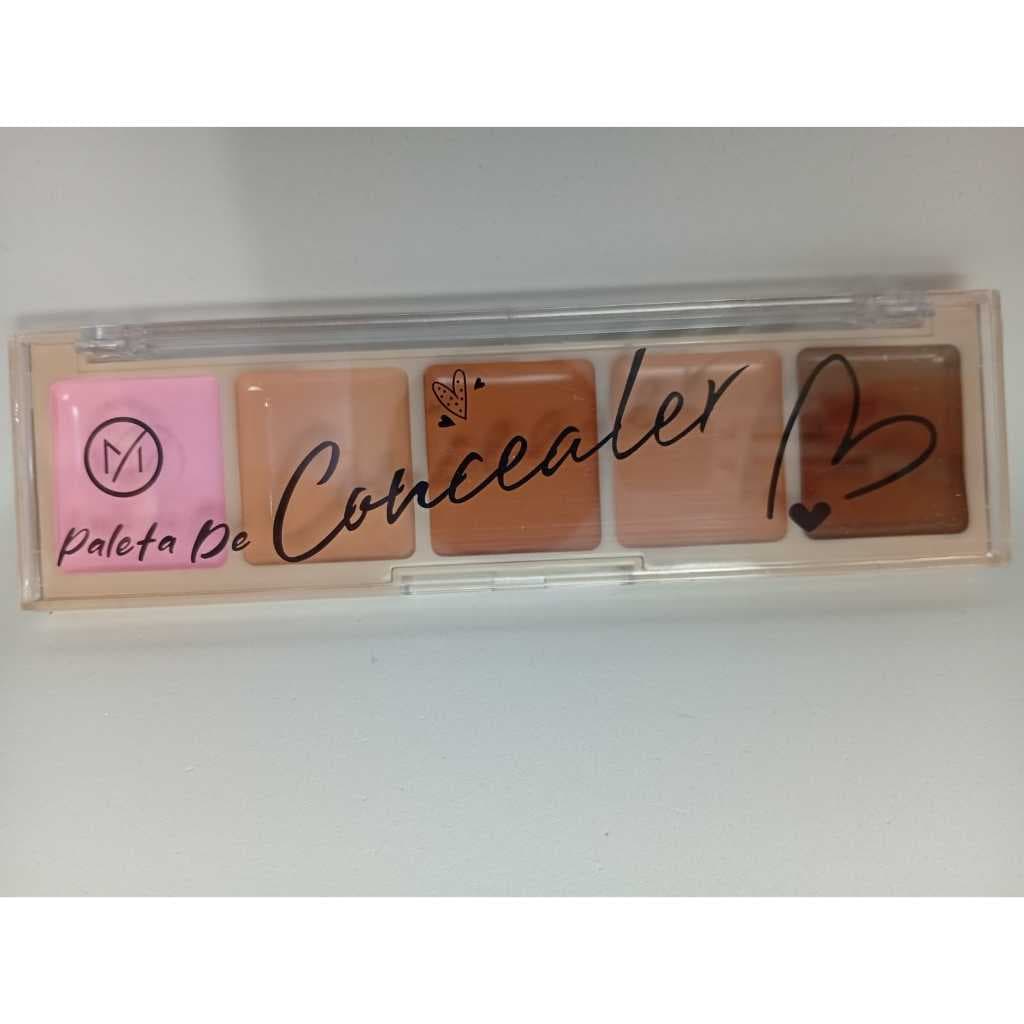Paleta de Corretivo Facial  5 Cores Contorno Camuflagem de Imperfeições e Olheiras Maquiagem  - Mylife - 5 cores