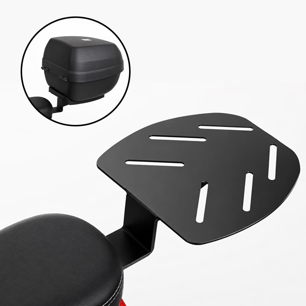 Suporte Bagageiro Báu Bicicleta Scooter Moto Elétrica Reforçado Modelo Traseiro