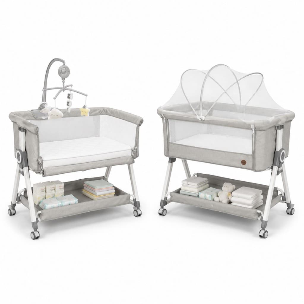 Berço Portátil Moises acopla na cama SleepGuard Cobed Ragaluma com modo Balanço e Moblie Musical