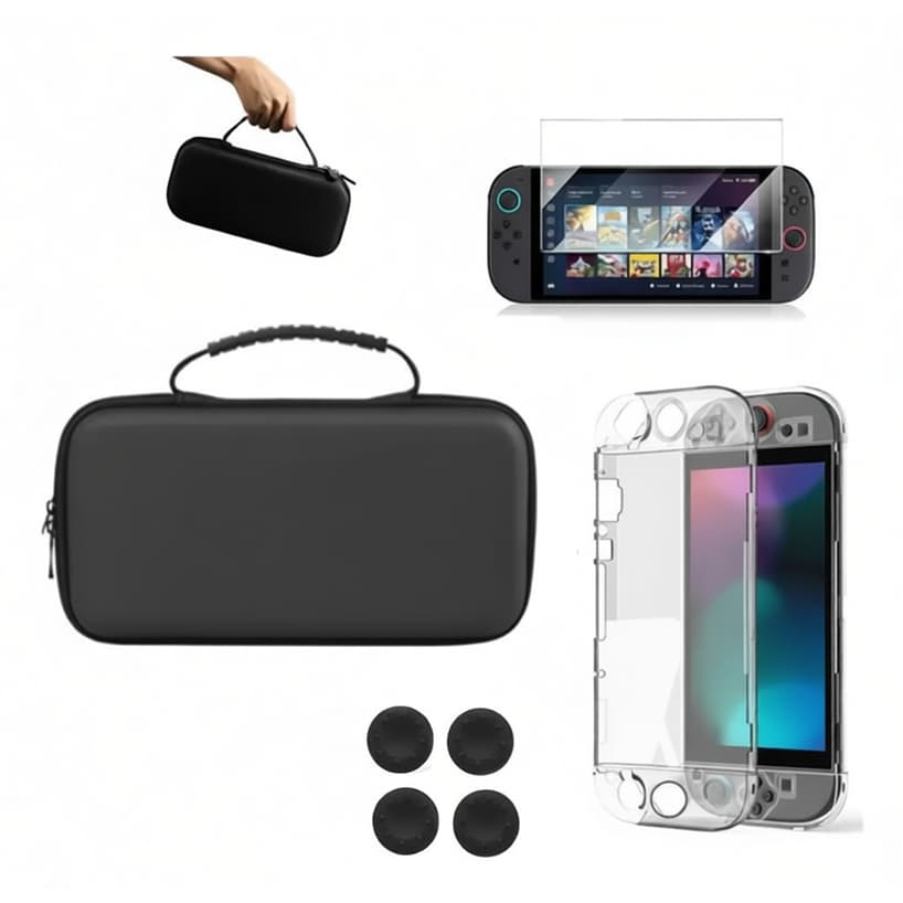 Case Nintendo Switch 2 - Cor Preta - Proteção Completa e Praticidade