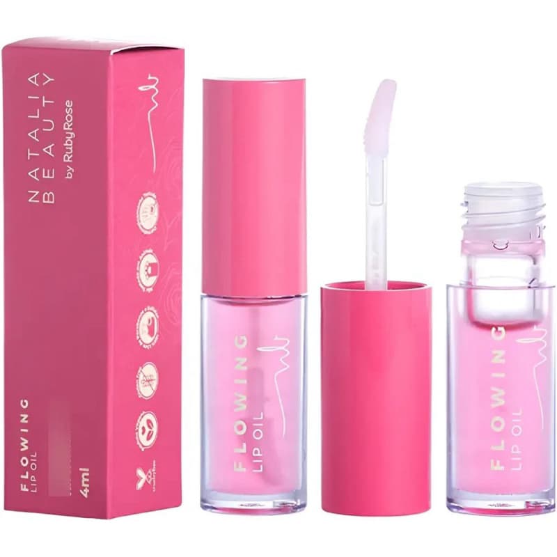 Óleo Labial Natalia Beauty by Ruby Rose - Hidratação Profunda e Brilho Glossy