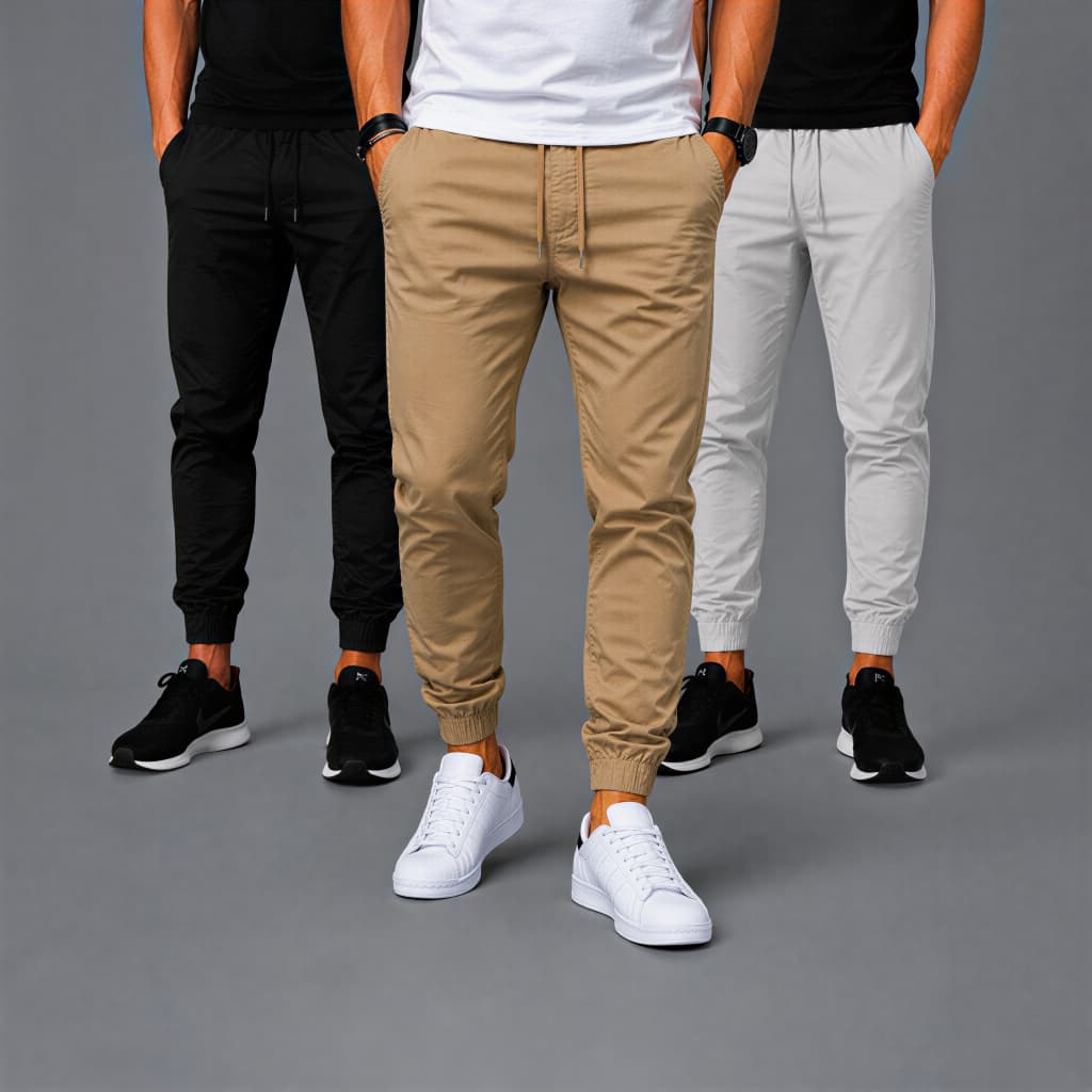 Calça Jogger Masculina Sarja Jeans Punho Elástico Linha Premium Confortável Casual Streetwear Fashion Slim Premium