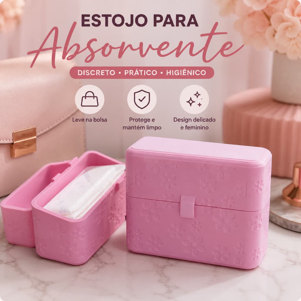Estojo para Absorvente Higiênico Feminino