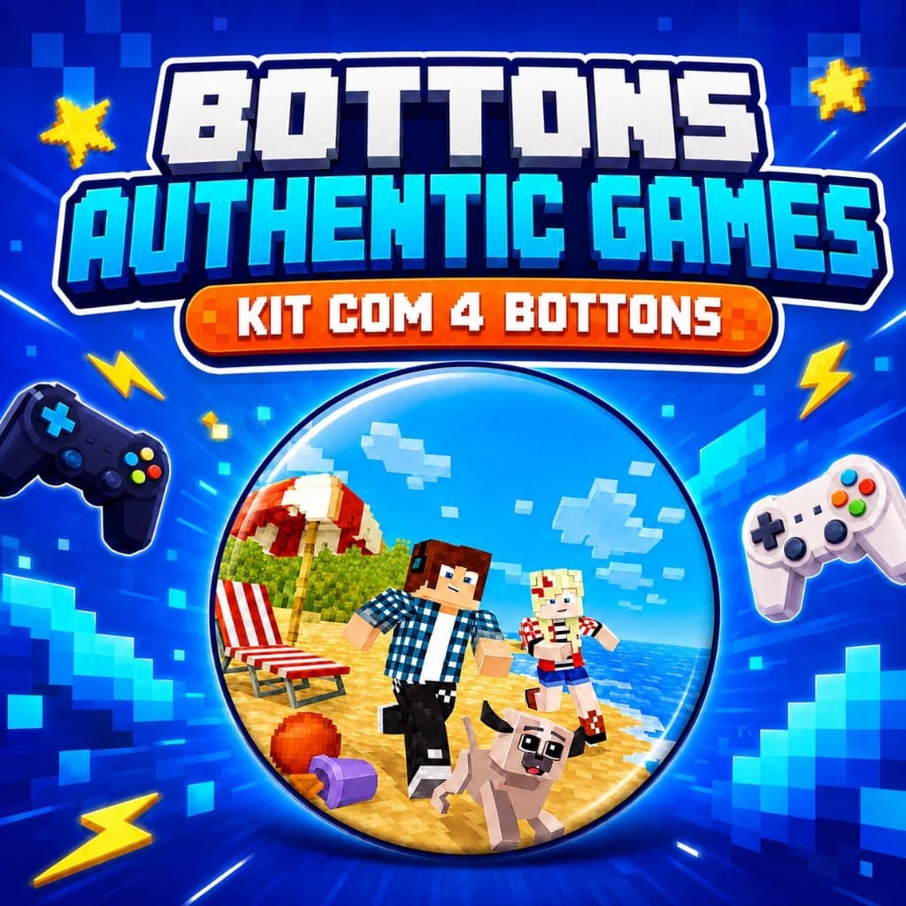 Bottons Authentic Games Kit com 4