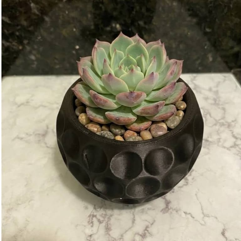 Vaso para Suculentas Decorativo Impressão 3D Cachepot Moderno para Cactos e Plantas Pequenas Suculentas