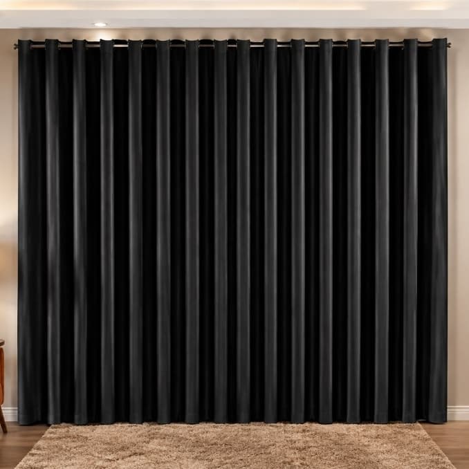 Cortina Blackout 100% Bloqueio de Luz Premium Alta Qualidade Acabamento Alto Padrão