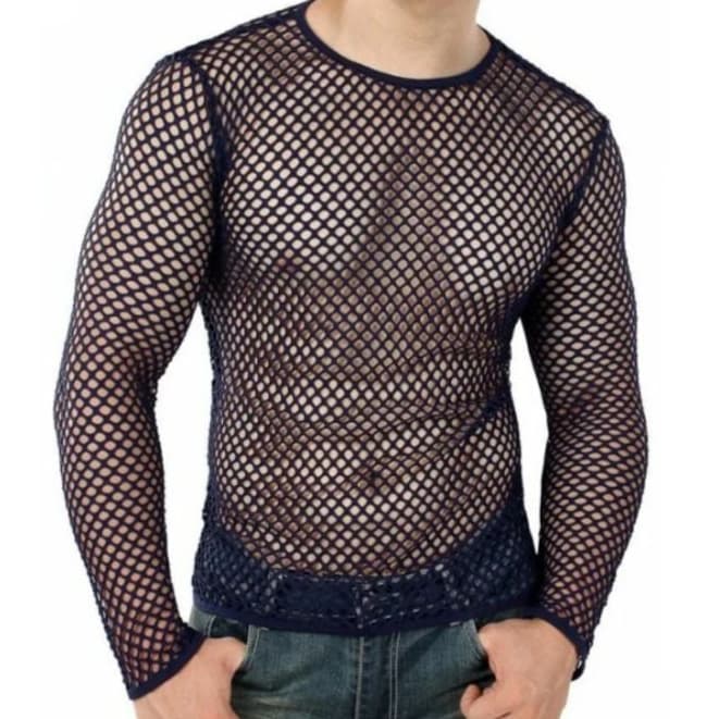 Promoção Blusa Manga Longa em tela arrastão masculino star