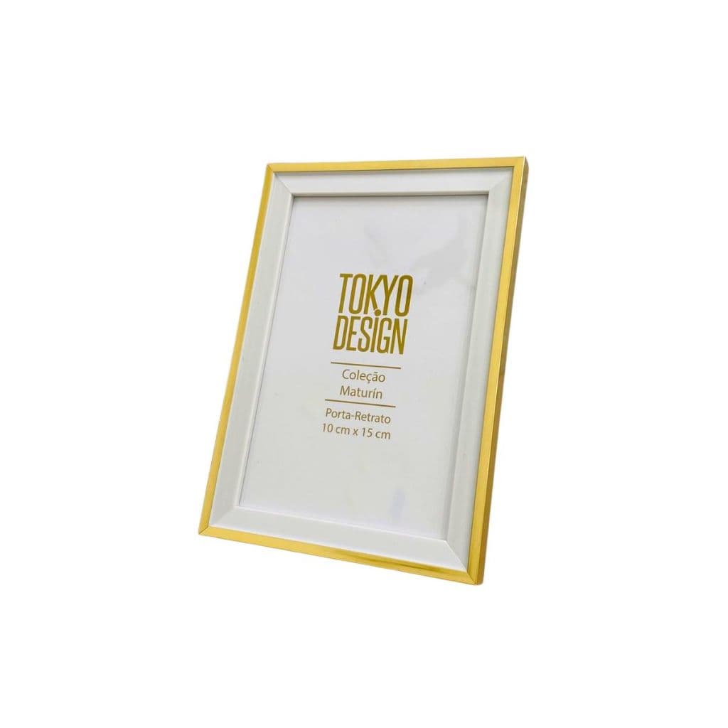 PORTA RETRATO 10X15 DOURADO PREMIUM, LUXO, CASA, SALA, QUARTO, FOTO
