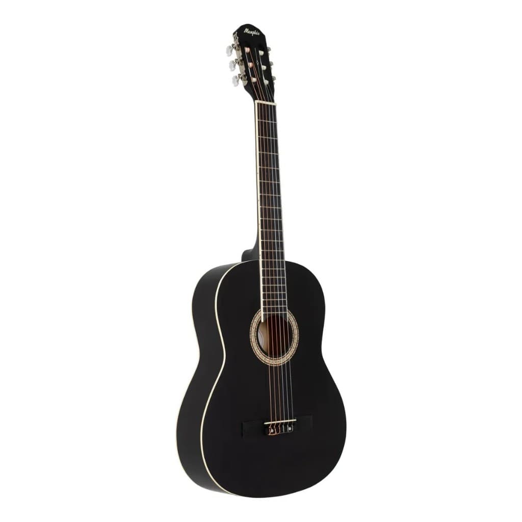 Violão 3/4 Acústico Clássico Memphis AD-39 Preto Nylon Escala Escura