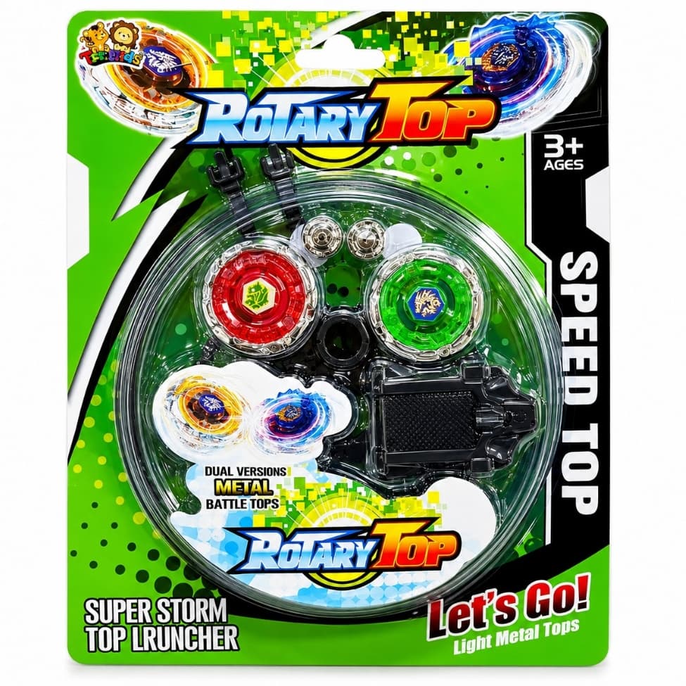 Cartela com 2 Beyblade + 1 Lancador + 1 Arena Brinquedos Meninos Criancas Diversao Brincadeira Legal