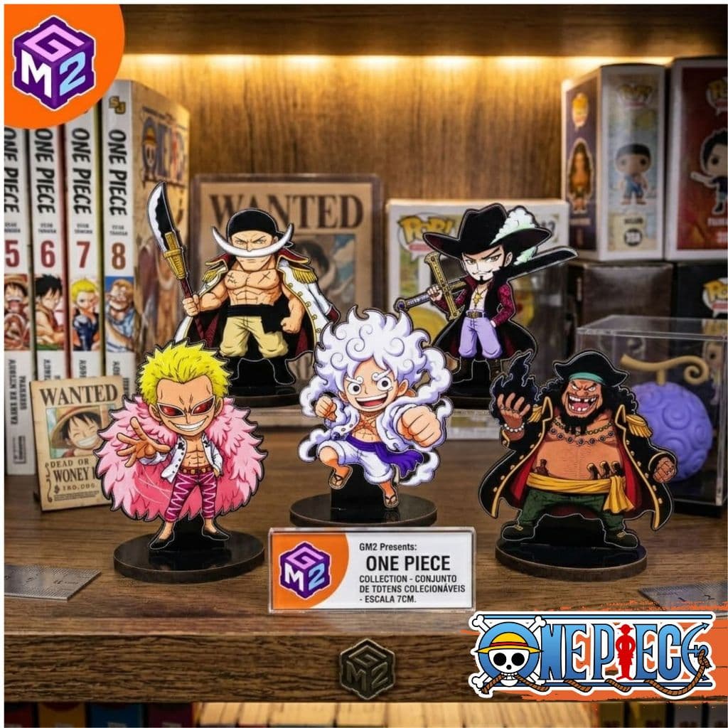 Kit One Piece Totem Mdf DIsplay de mesa | Luffy Gear 5 | Aniversário