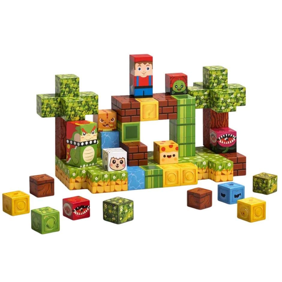 Blocos Cubos Magneticos Montagem construção diversão Brinquedos interativos educativos