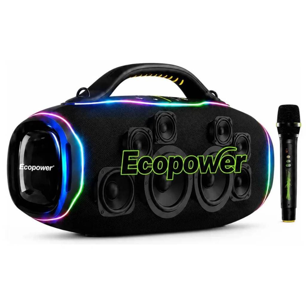 caixa de som bluetooth ECOPOWER EP-802 MESMA QUE HOPESTAR A90 700W grave potente + microfone sem fio