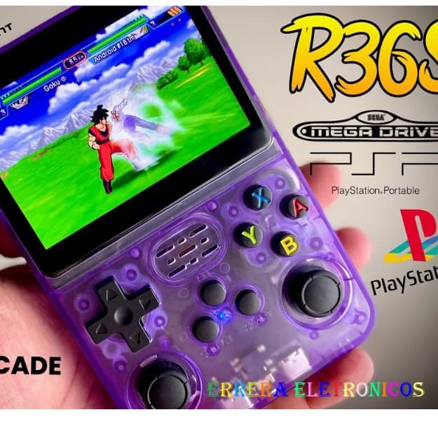 Console Game Portátil R36S + de 15.000 Jogos /Game com 64GB /Linux /Tela IPS 3.5 Polegadas