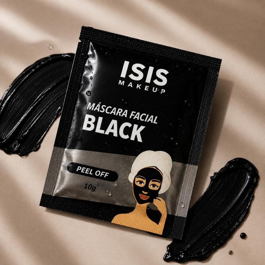Máscara Facial Black Peel Off Remove Cravos Controle Oleosidade 10g