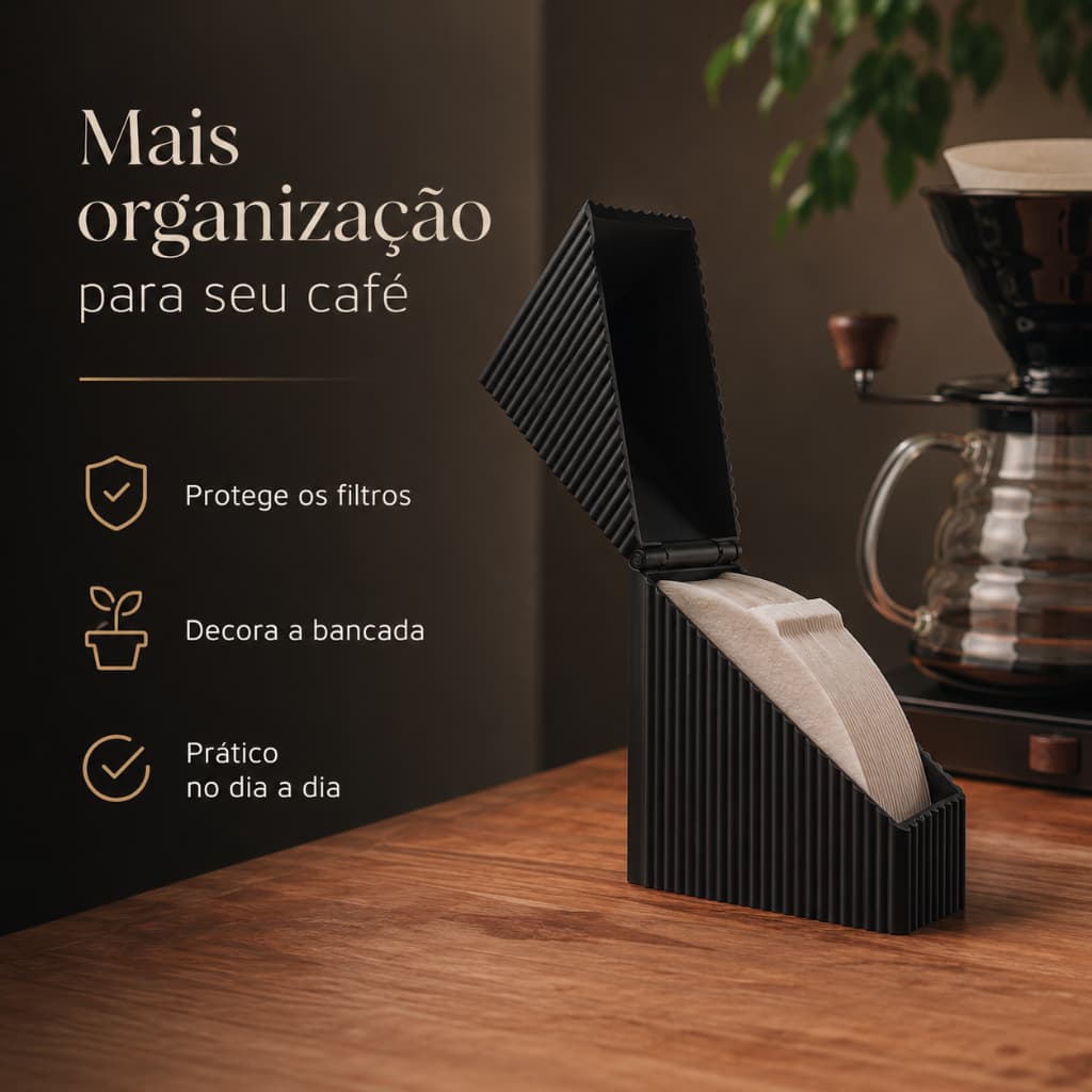 Porta Filtro de Café Canelado Compatível 102 e 103 Cantinho do Café
