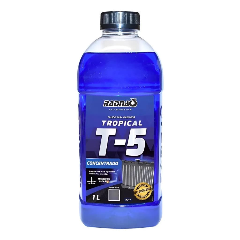 Aditivo Radiador T-5 Long Life Concentrado 1l Azul - Radnaq