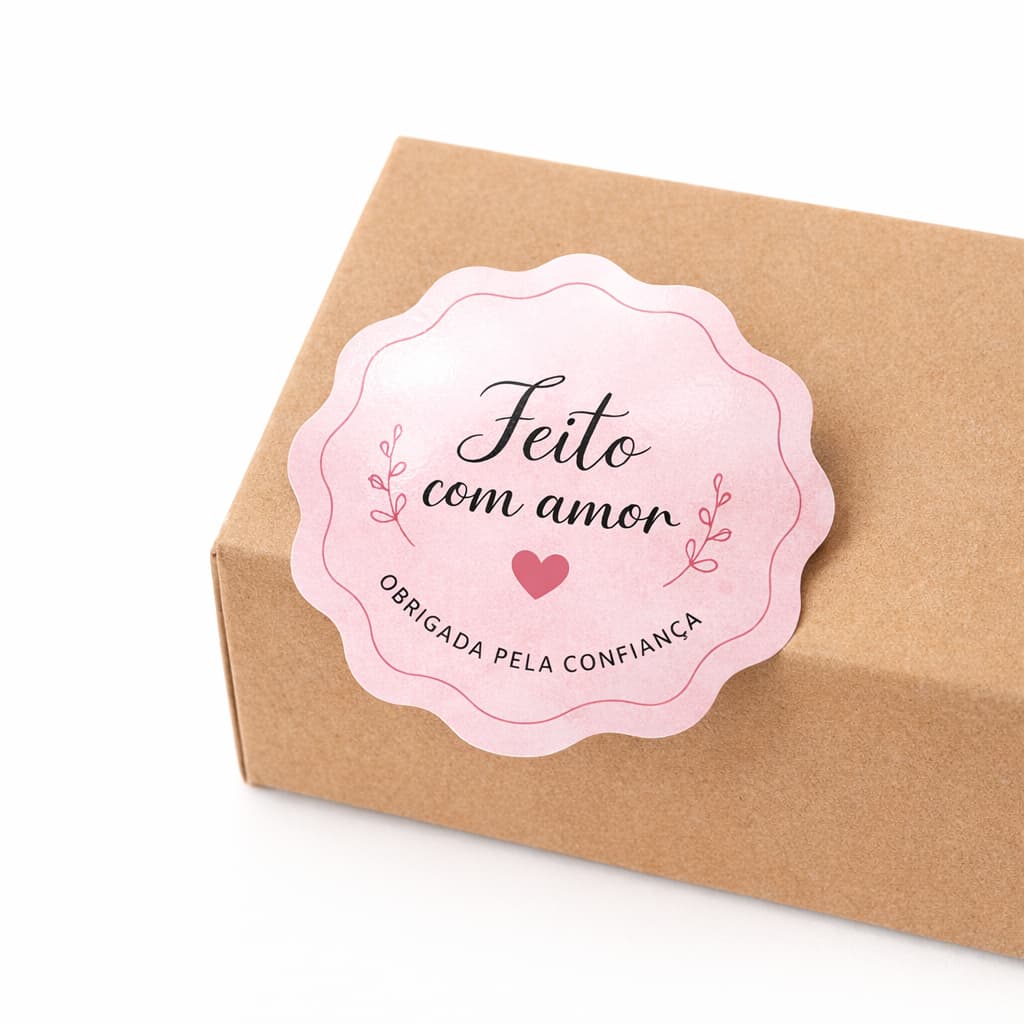 Etiqueta Personalizada 5x5 Ondulada Papel Fotográfico Brilhante Para Embalagens