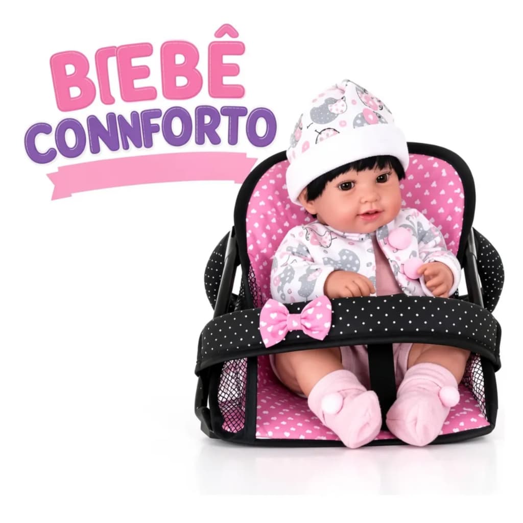 Brinquedo Bebê Conforto Pra Bonecas Reborn Grande Cadeirinha Berço Paseio