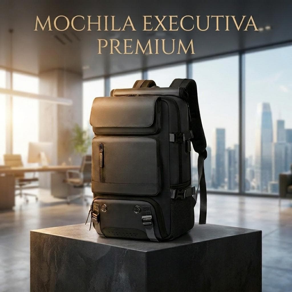 Mochila Executiva Dobrável Para Notebook Viagem Impermeável USB