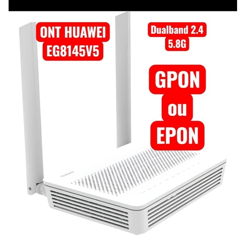 KIT 10 ONT ONU GPON ou  EPON HUAWEI EG HS8145V5 , APC UPC E FONTES