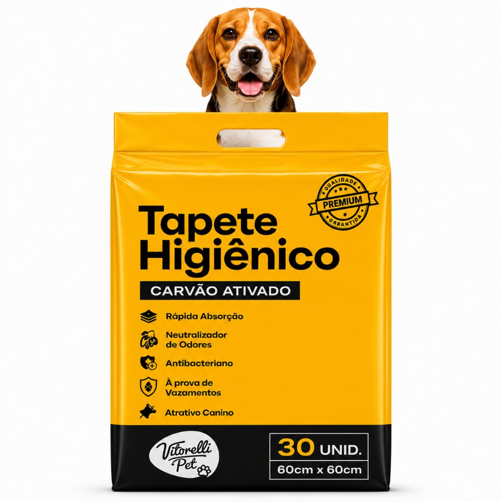 Tapete Higiênico Pet 30 Unid 60x60 + Chaveiro Grátis
