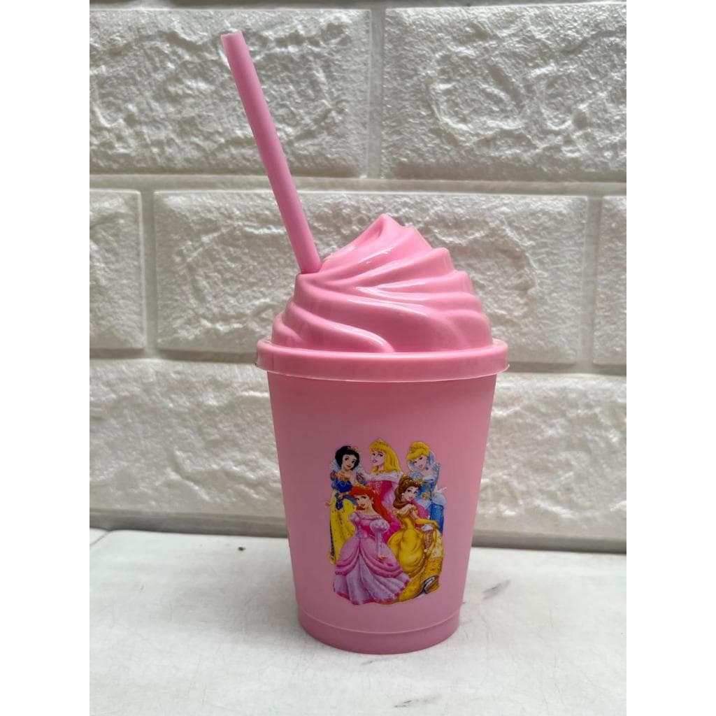 10 Copos 370ml Princesas Personalizado com Adesivo DTF uv