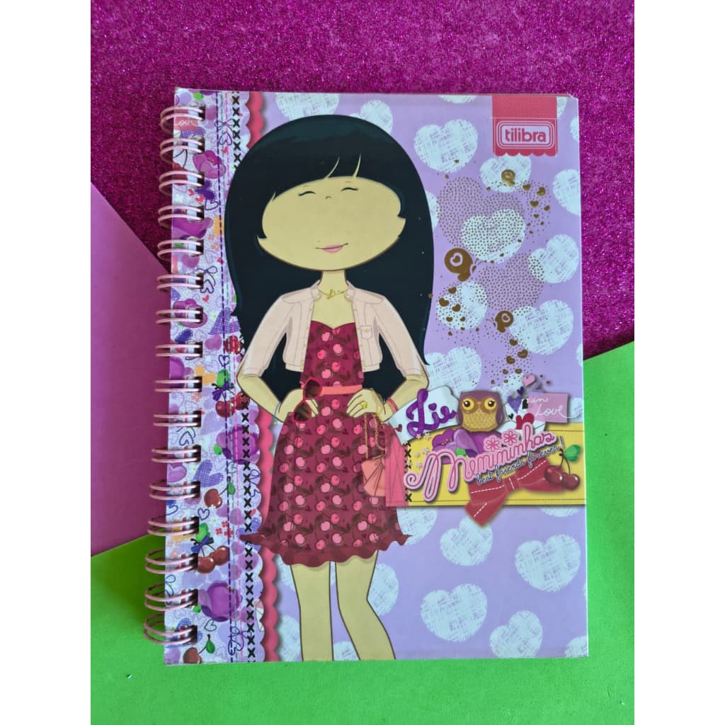 Caderno Menininhas Lie Vintage - A5 - Novo 96 Folhas com Adesivos Raro