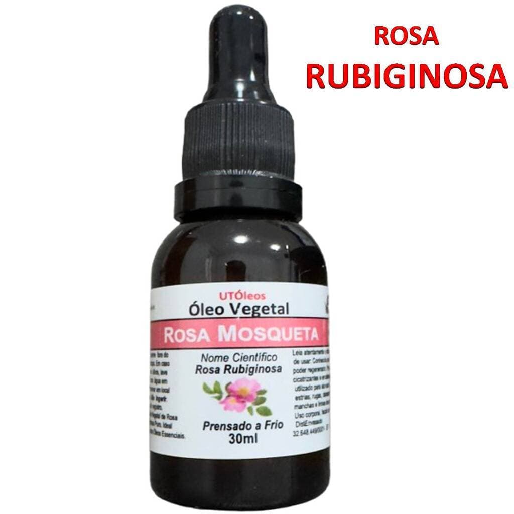 Óleo Rosa Mosqueta 30ml Vegetal Rosa Rubiginosa Massagem Pele Corpo Rosto Cabelos Barba