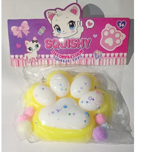 Brinquedo Squishy Pata De Gato De Apertar Alivio De Estresse - ALEATÓRIO