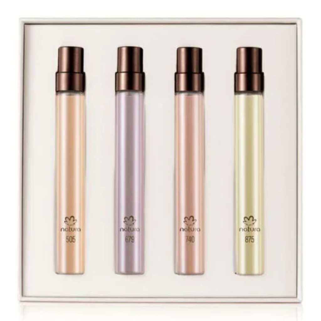 Coleção Eau de Parfum Natura Alta Perfumaria 4 unidades 10ml Cada