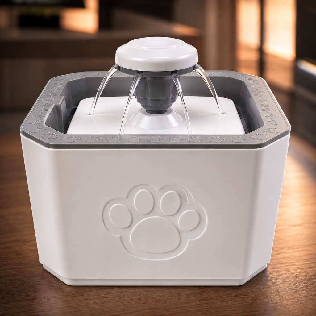 Fonte Bebedouro Automático 3 Modos Hidratação Pet Prático 20cm Gatos Fonte Água Filtro Carvão Ativo