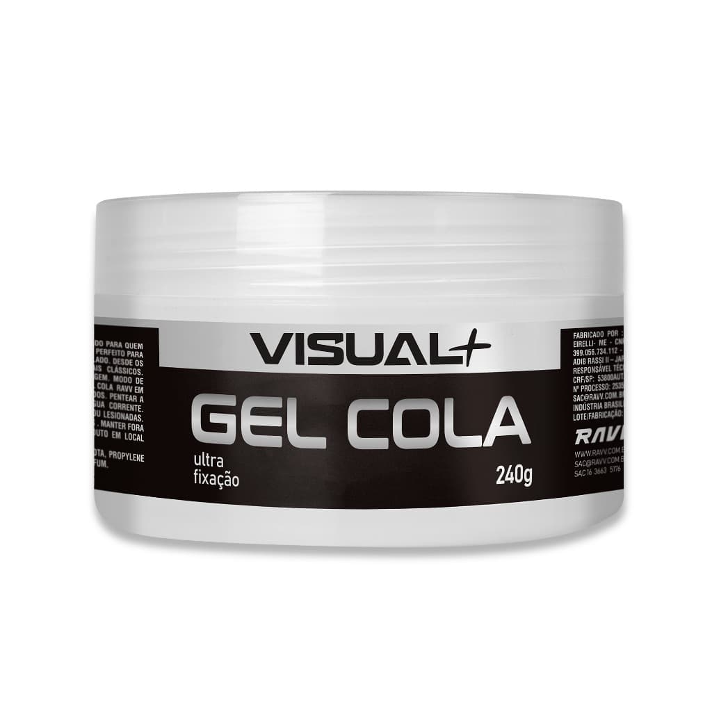 Gel Cola Visual+ 240g Ultra Fixação e Modelagem Capilar
