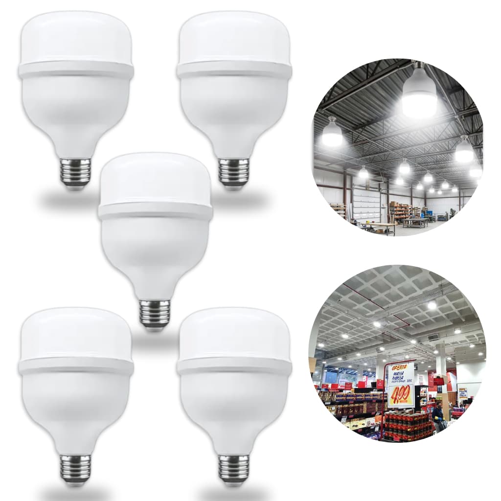 Kit 5 Lâmpadas LED High Power 50W Lumanti 4000lm 6500K