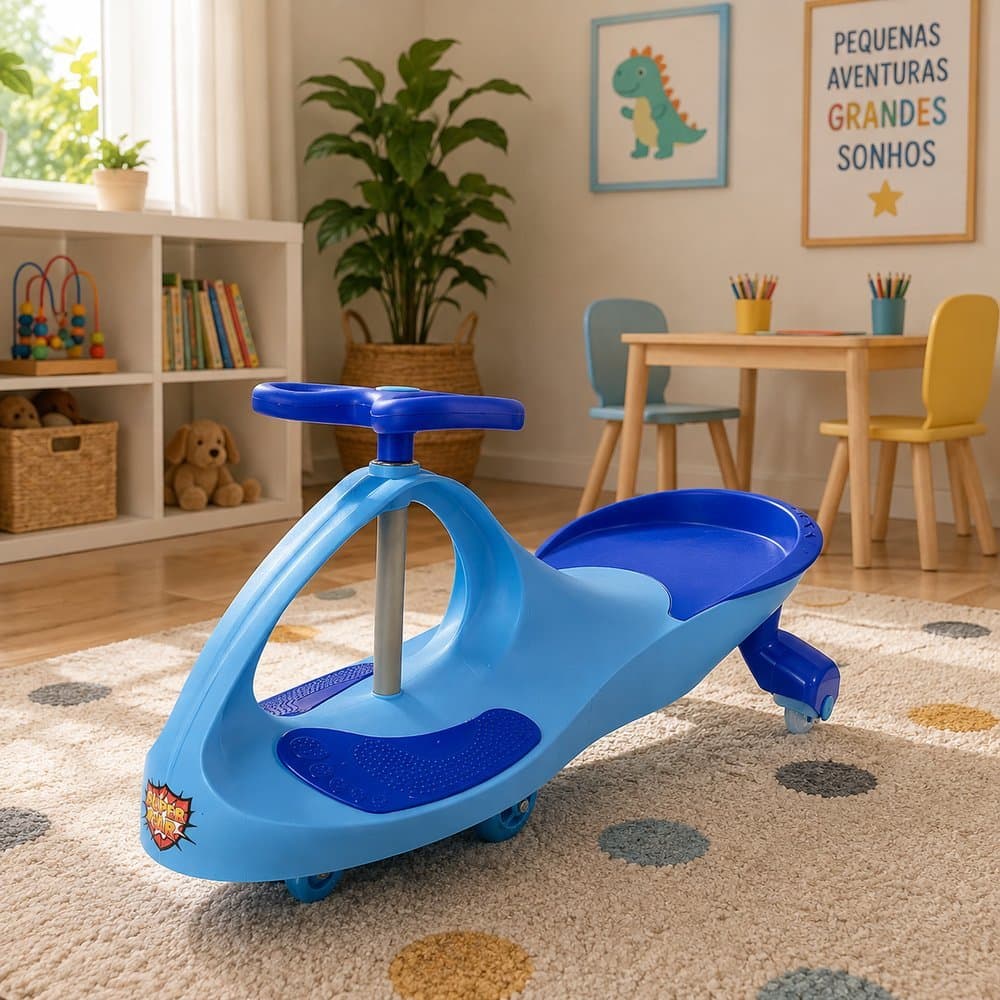 Carrinho Infantil Giratório Moderno Confortável Seguro Kids Menino Menina