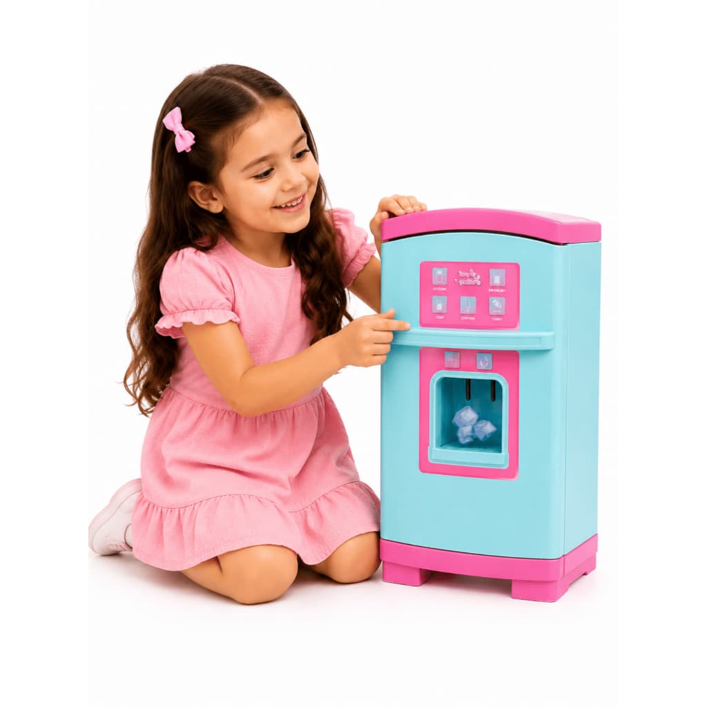 Geladeira De Brinquedo Infantil Grande Menina Cozinha