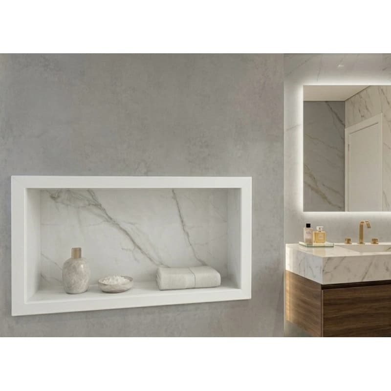 NICHO DE EMBUTIR NA PAREDE DE PORCELANATO 60x30 PROFUNDIDADE 10 CM