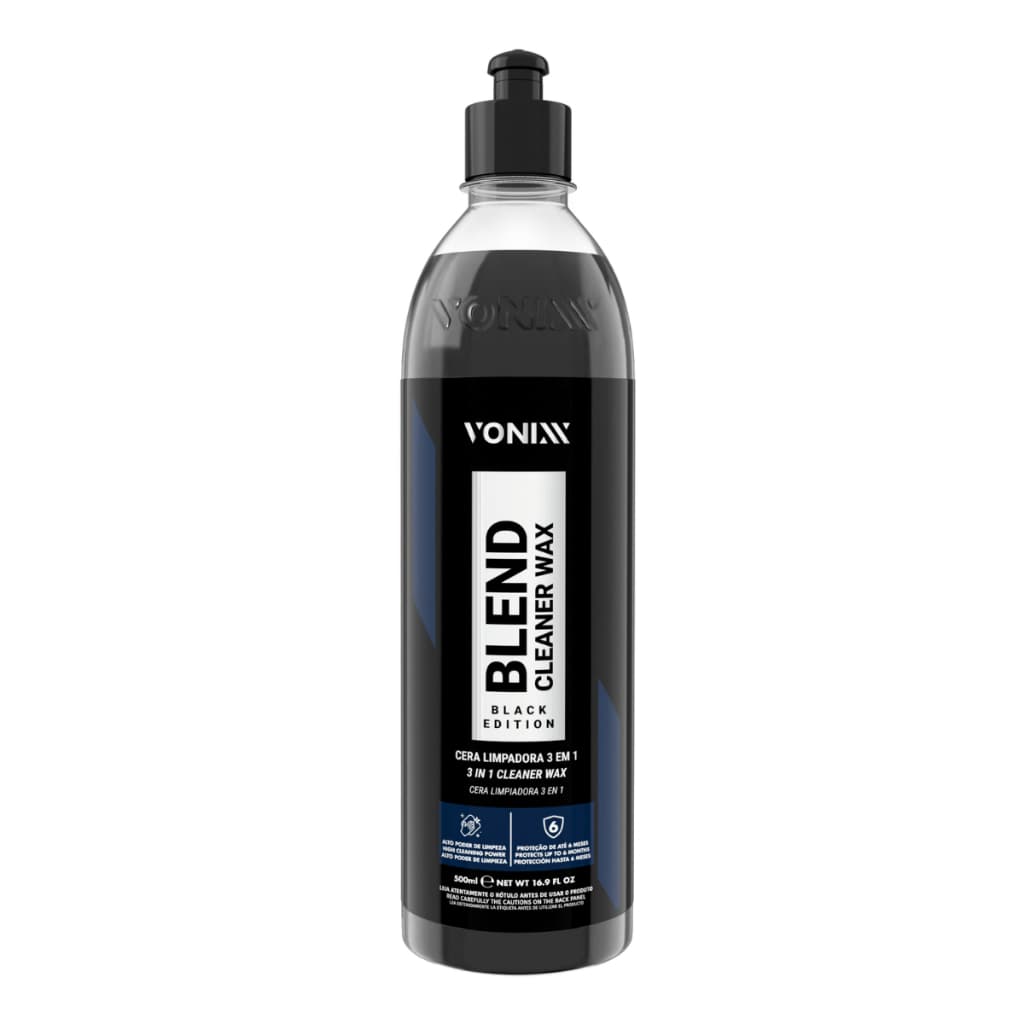 Cera Blend Black Cleaner 3x1 Vonixx Tira Risco Polidor Carro Preto