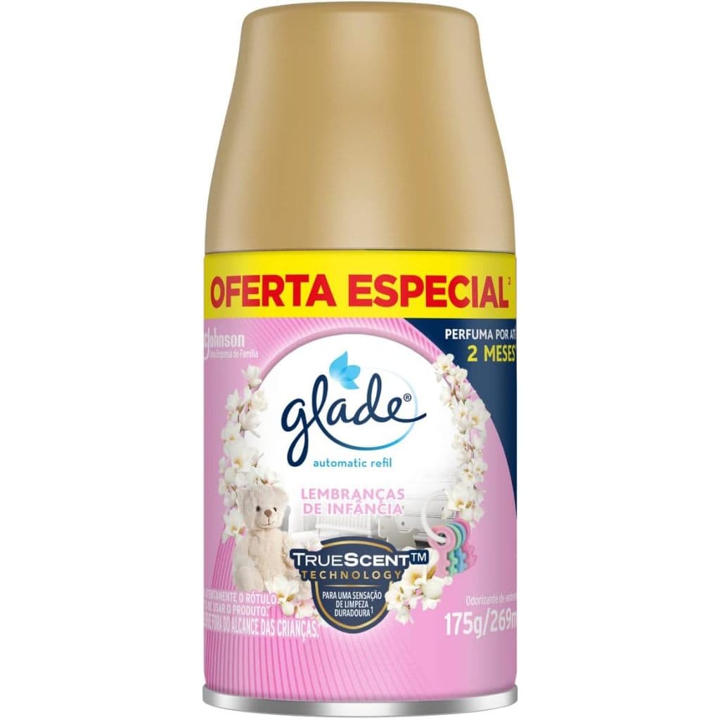 Refil de Aromatizador de Ar Automático Glade Lembrança da Infância 269ml Perfume