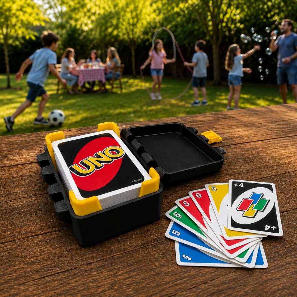Caixa Box Estojo Uno Baralho Jogo | Presente Dia das Crianças