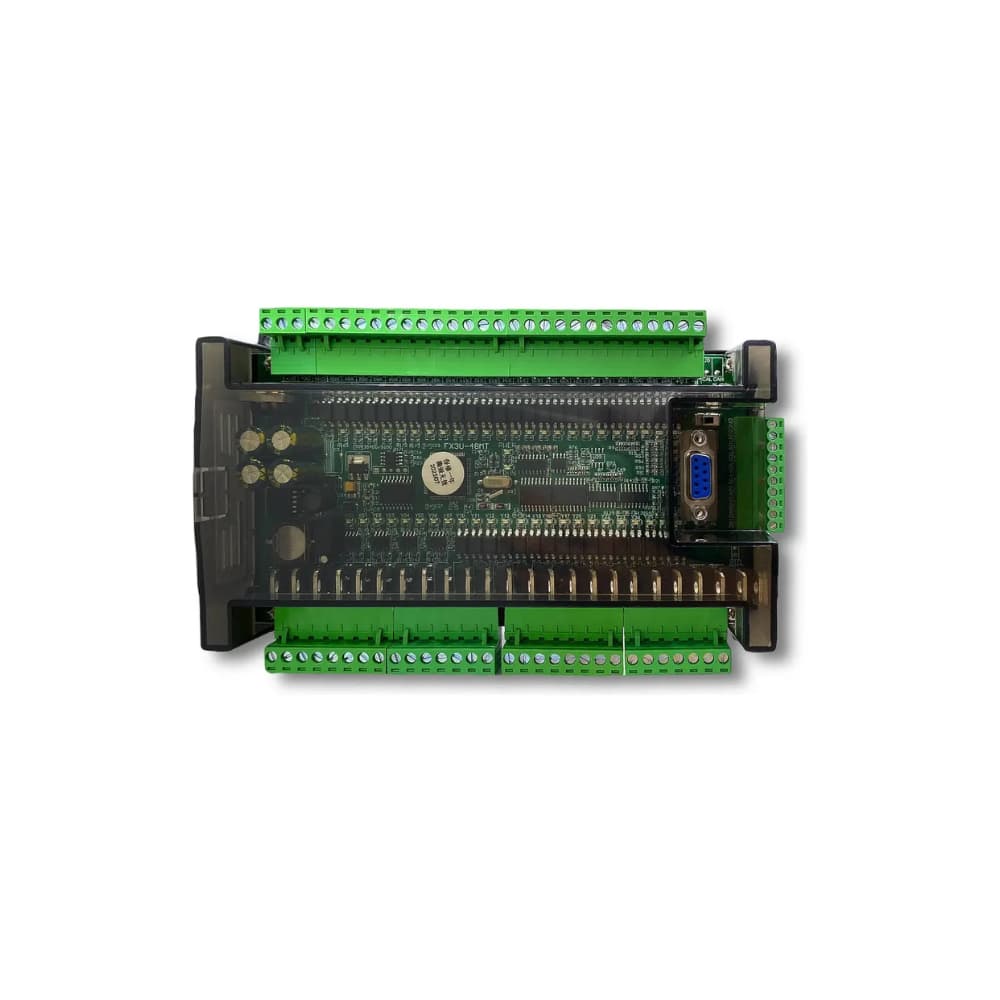 CLP FX3U-56MT 32 Entradas NPN 24 Saídas Transistor 6 Analógicas RTC RS485 24 VDC Controlador Lógico