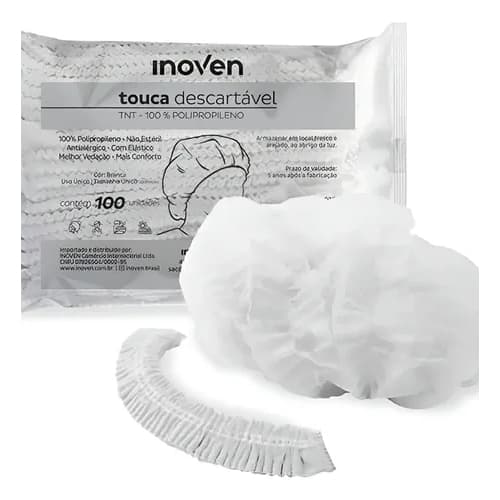Touca TNT Descartável 100un Inoven