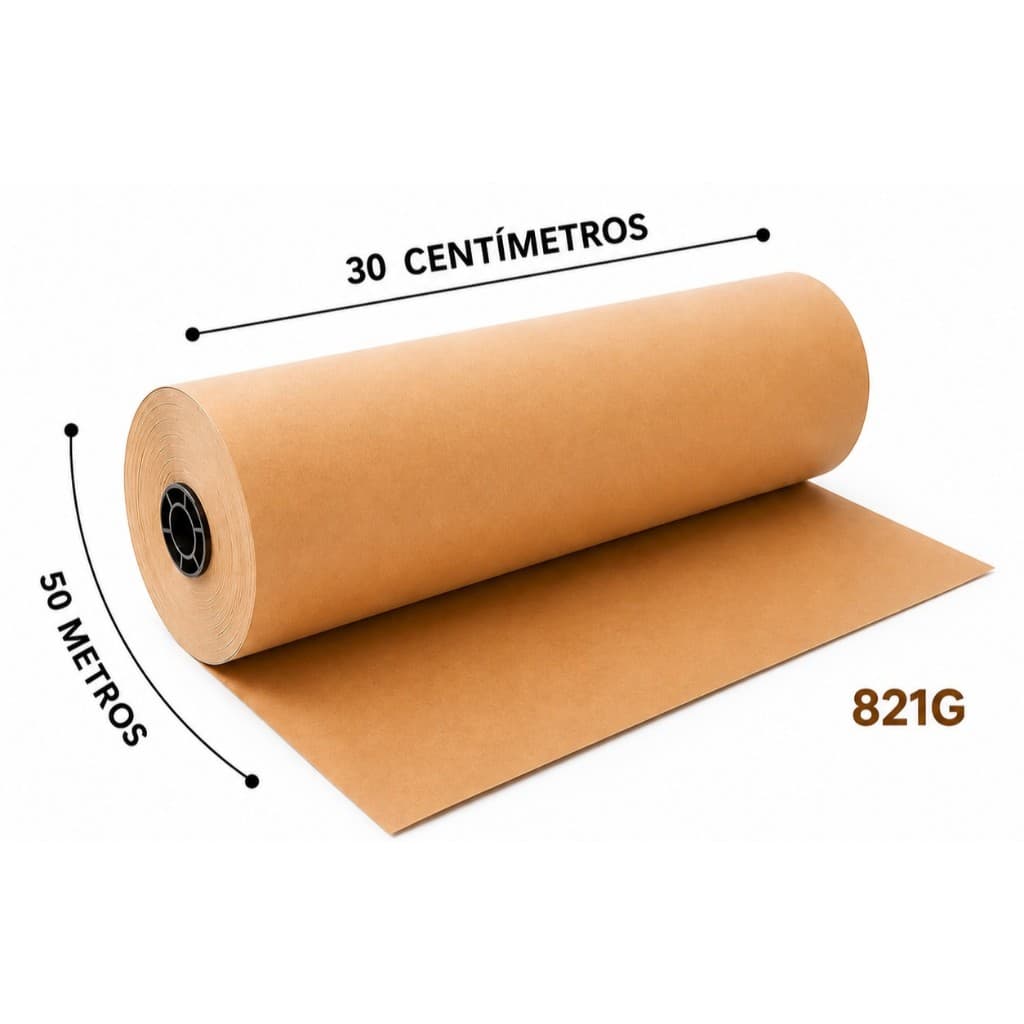 Papel Semi Kraft Rolo Bobina 30cmx50m Embalagem Proteção e Artesanato