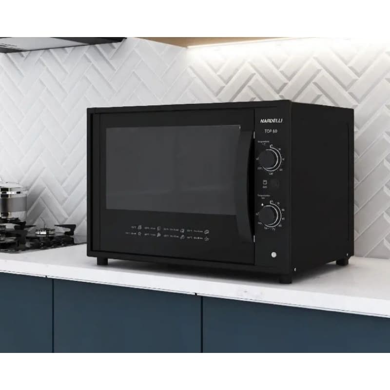 Forno Elétrico de Bancada Nardelli Top60 - Capacidade 60L, Design Moderno 110v