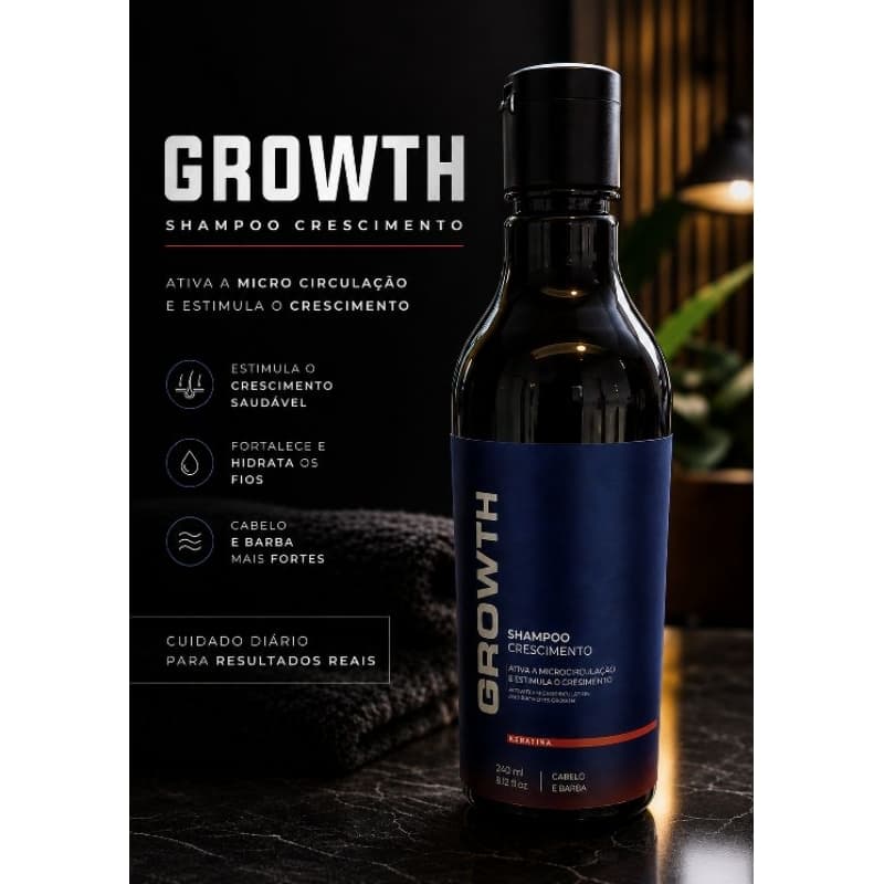 Shampoo para crescimento de cabelo