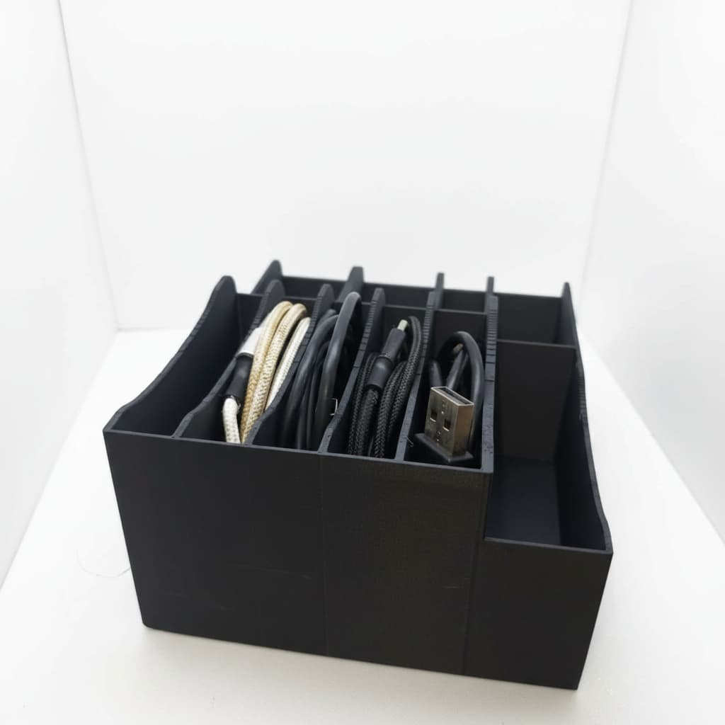 Organizador de cabos USB e carregadores para celulares Organizador de Mesa Premium