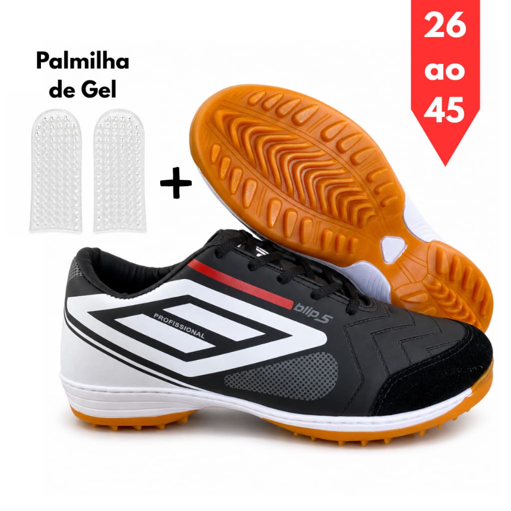 Chuteira Masculina Society Adulto Infantil Costurada Com Palmilha de Gel Confortável Envio Rápido